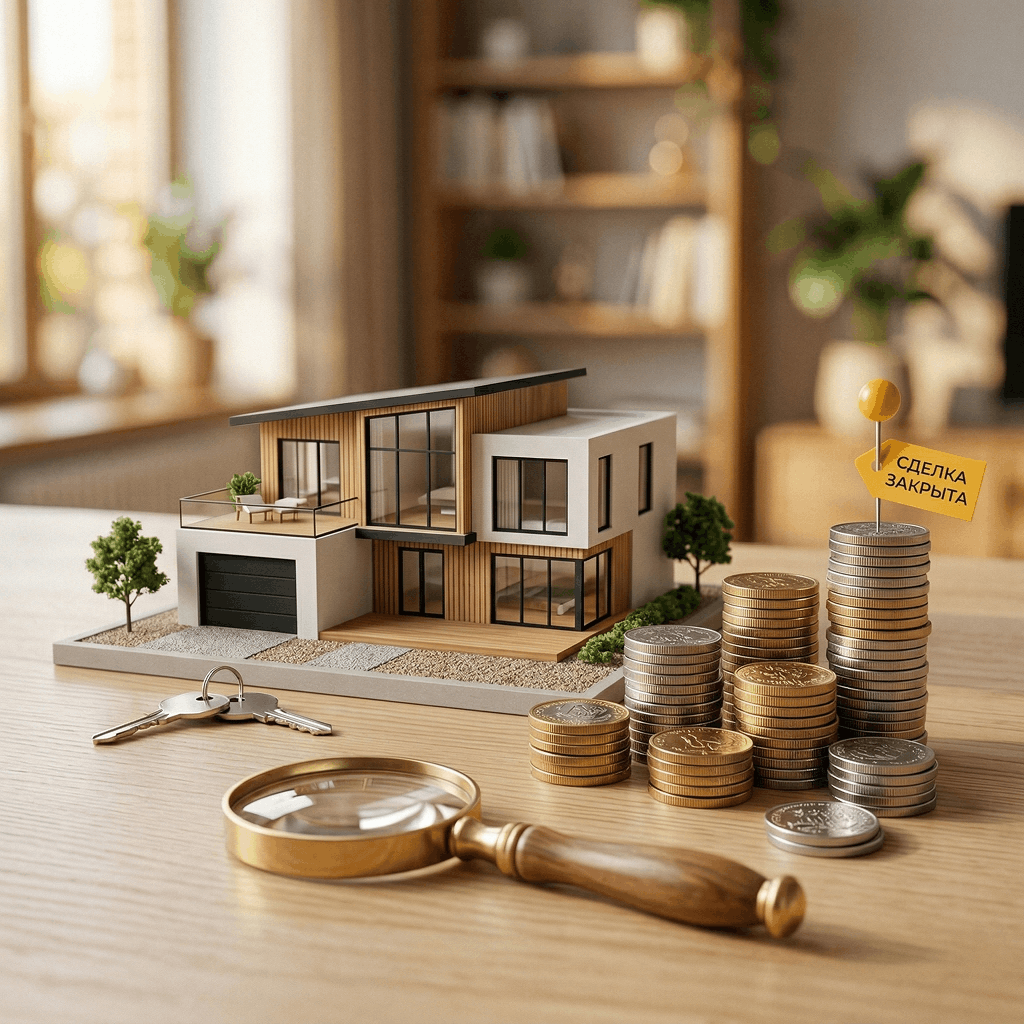 Продажа недвижимости — иллюстрация услуги